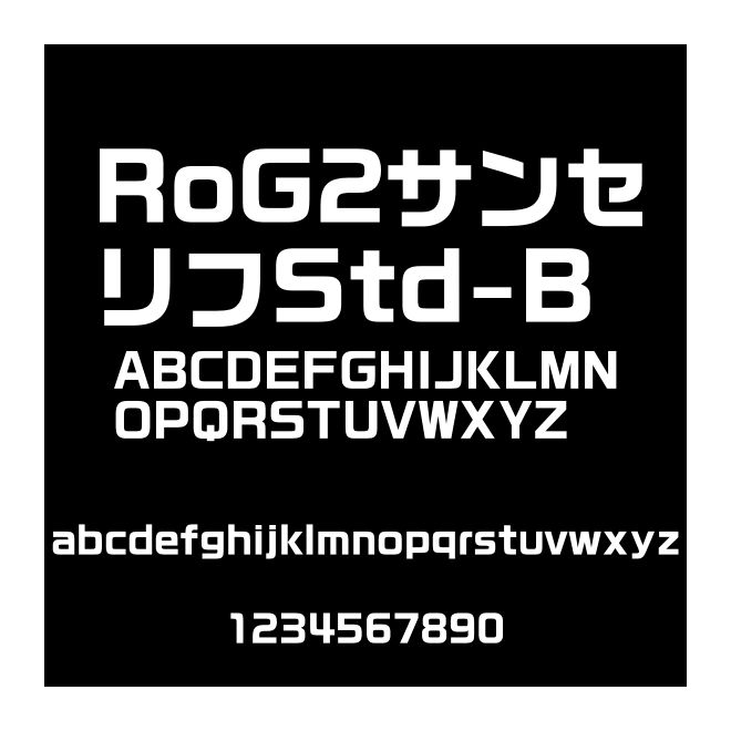 RoG2サンセリフStd-B