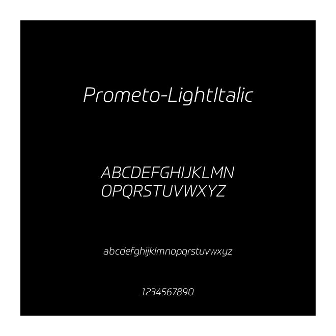 Prometo-LightItalic