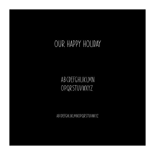 Our Happy Holiday