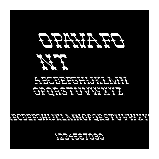 OPAVAfont