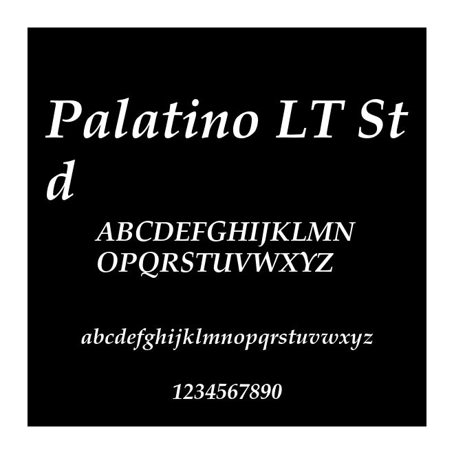 Palatino LT Std