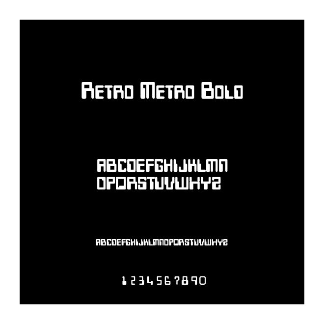 Retro Metro Bold