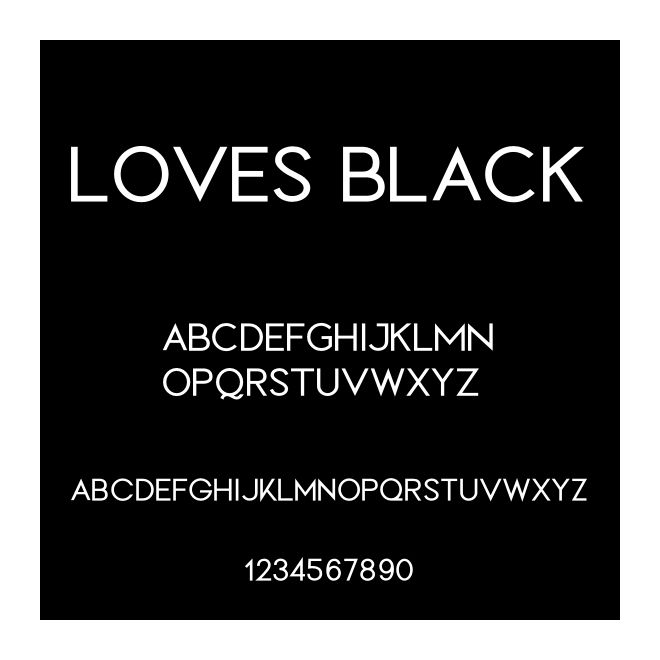 LOVES BLACK