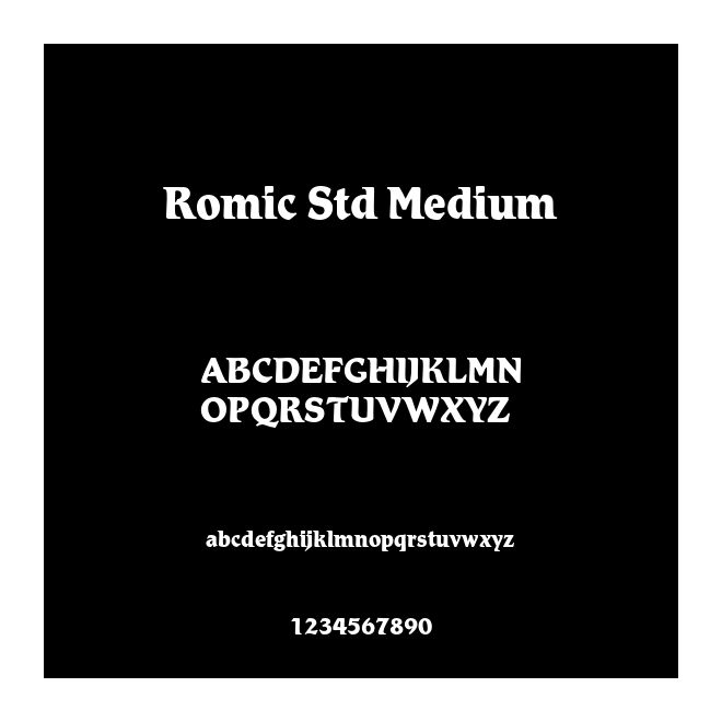 Romic Std Medium