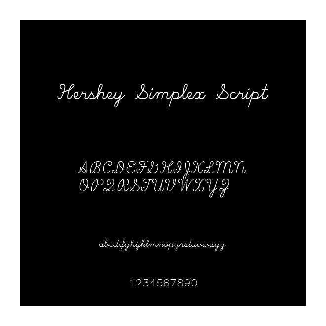 Hershey Simplex Script