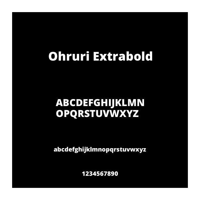 Ohruri Extrabold