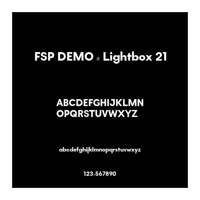 FSP DEMO - Lightbox 21