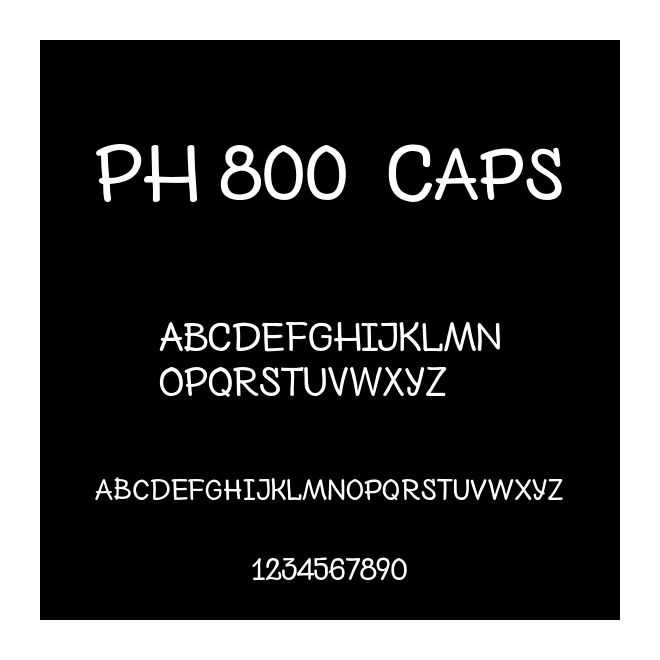 PH 800  Caps