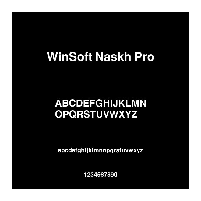 WinSoft Naskh Pro