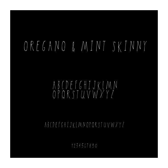 Oregano & Mint Skinny