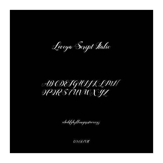 Loveya Script Italic