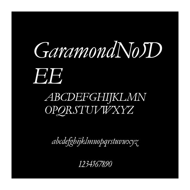 GaramondNo5DEE