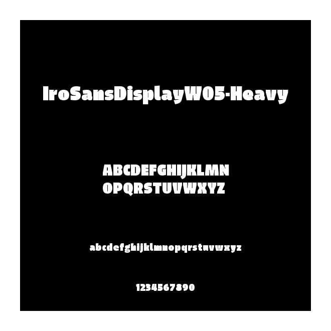 IroSansDisplayW05-Heavy