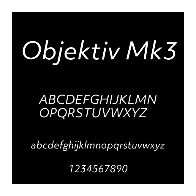 Objektiv Mk3