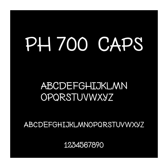 PH 700  Caps
