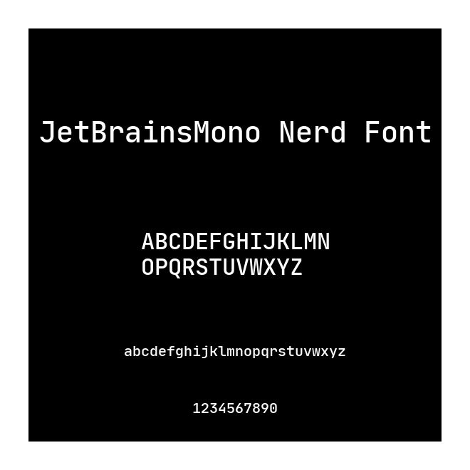 JetBrainsMono Nerd Font