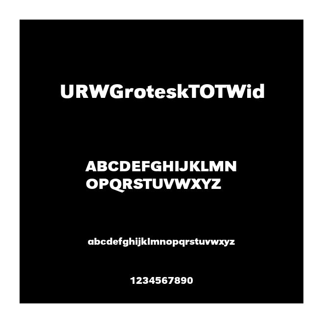 URWGroteskTOTWid