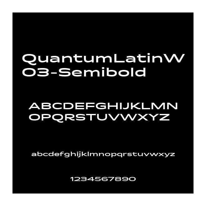 QuantumLatinW03-Semibold