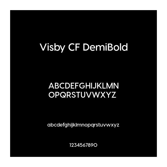 Visby CF DemiBold