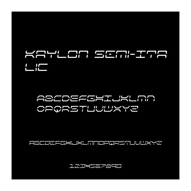 Kaylon Semi-Italic