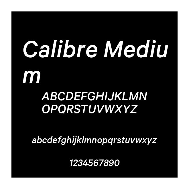 Calibre Medium