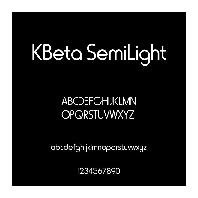 KBeta SemiLight