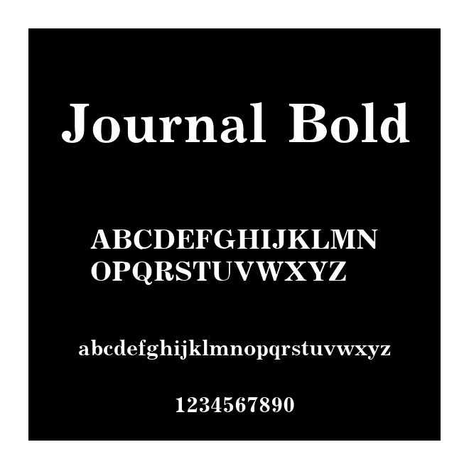 Journal Bold