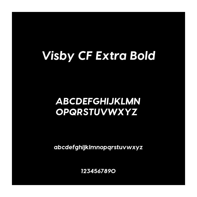 Visby CF Extra Bold