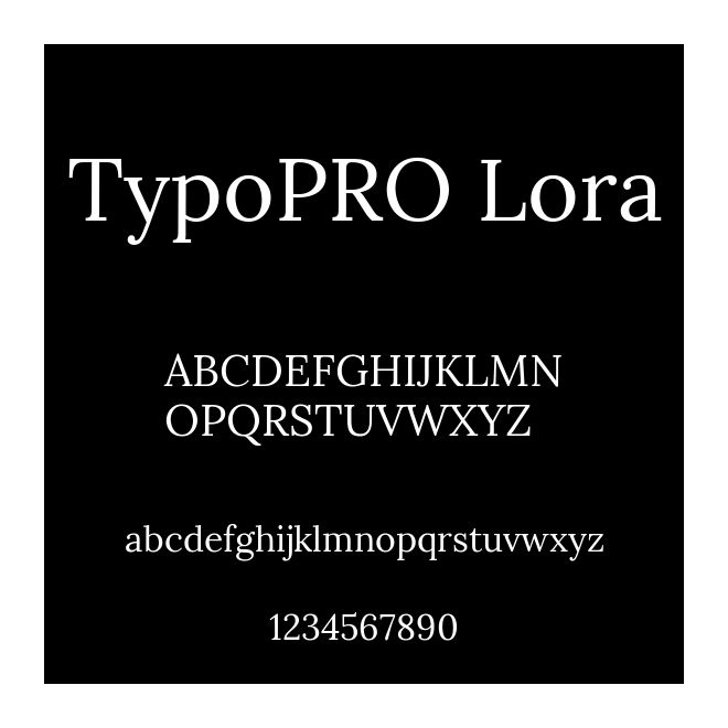 TypoPRO Lora
