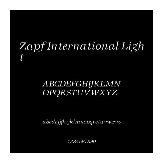 Zapf International Light