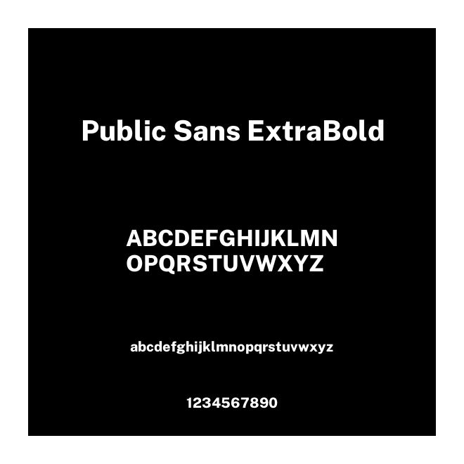 Public Sans ExtraBold