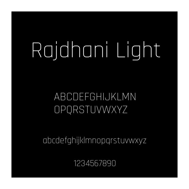 Rajdhani Light