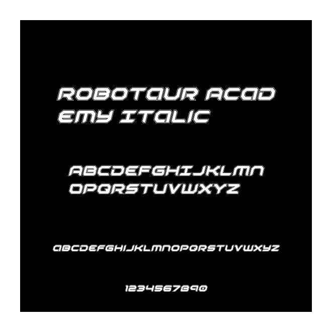 Robotaur Academy Italic