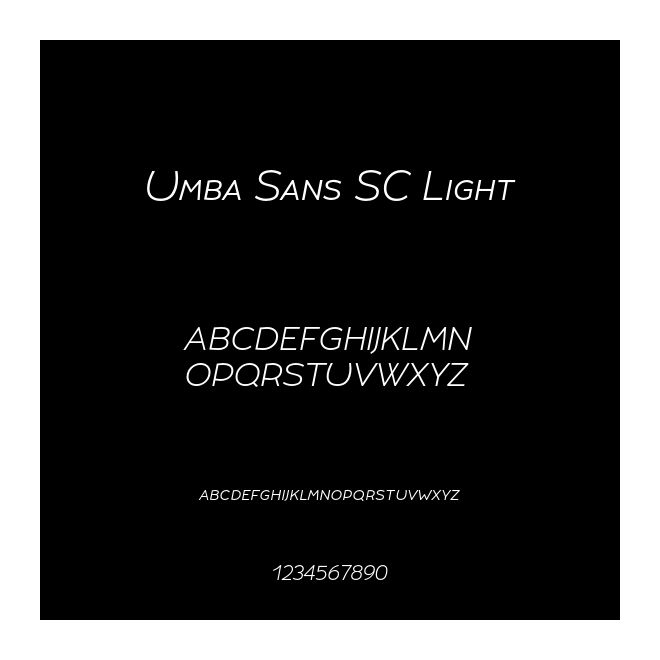 Umba Sans SC Light