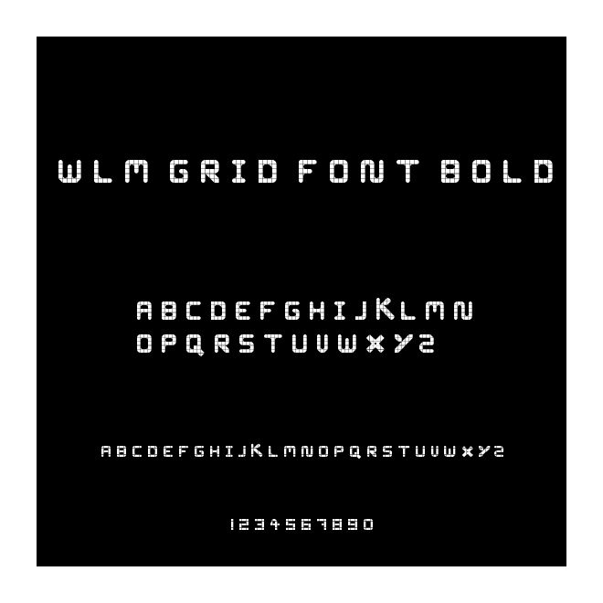 WLM Grid Font Bold