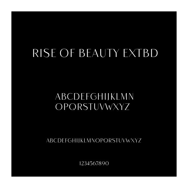 Rise of Beauty ExtBd