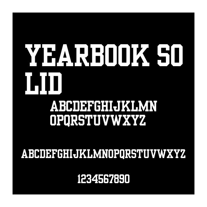 Yearbook Solid