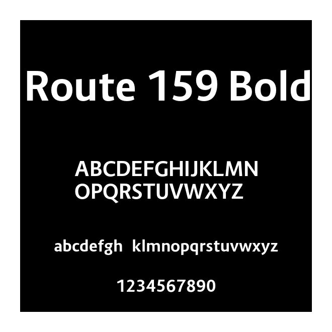 Route 159 Bold