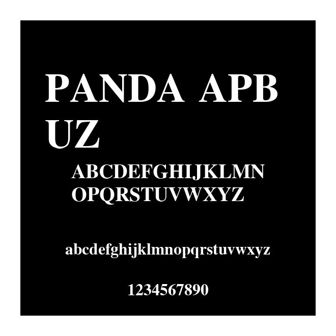 PANDA APB UZ