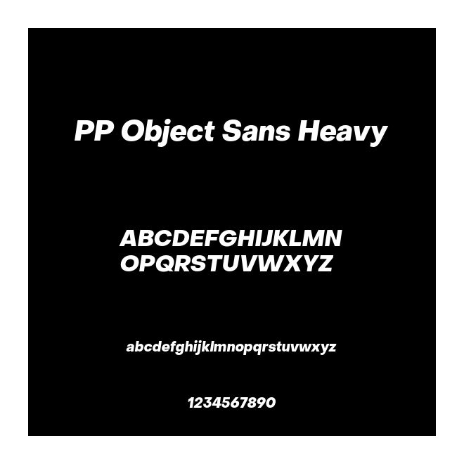 PP Object Sans Heavy