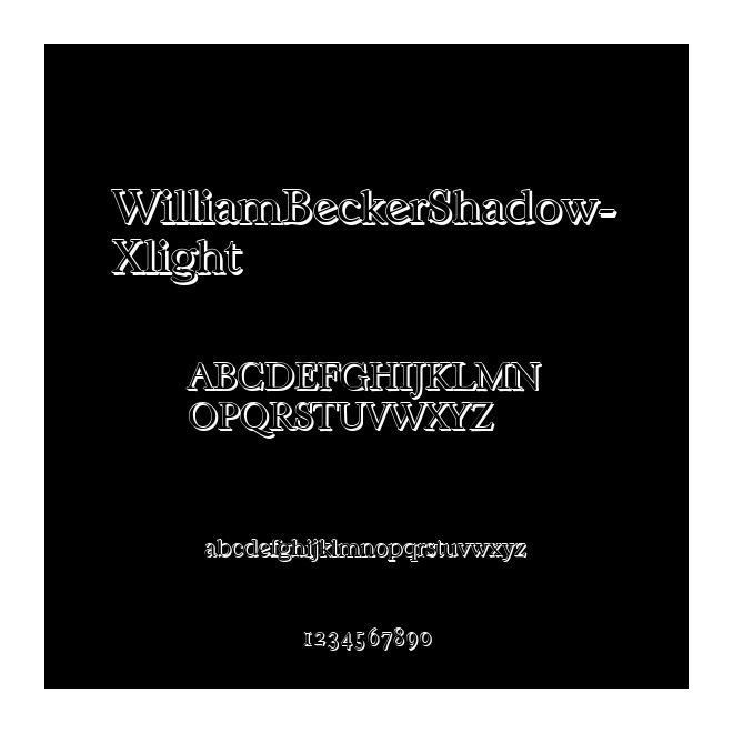 WilliamBeckerShadow-Xlight