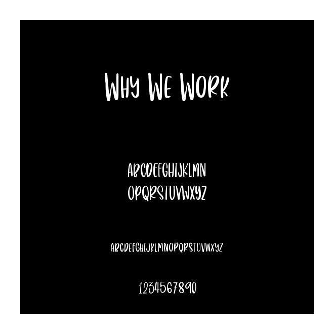 Why We Work