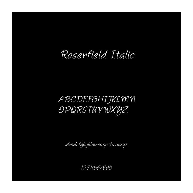 Rosenfield Italic