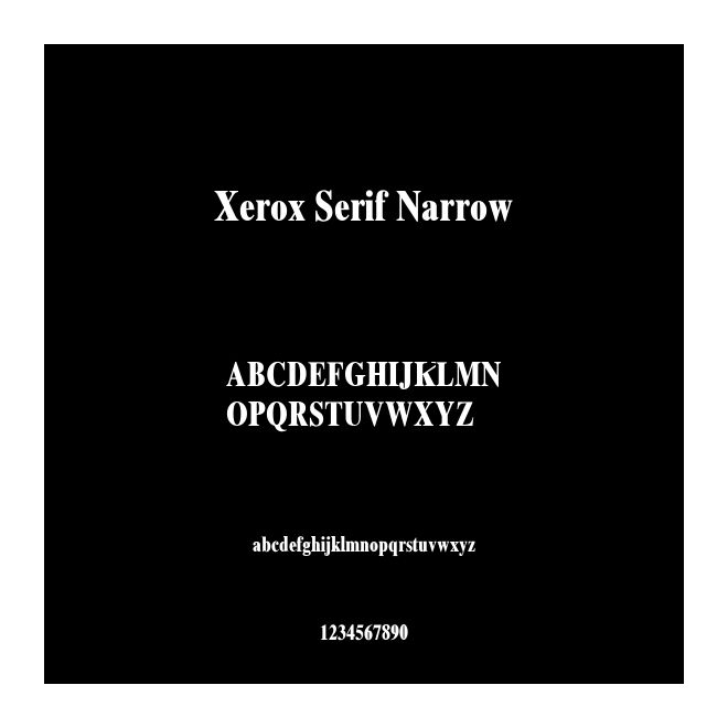 Xerox Serif Narrow