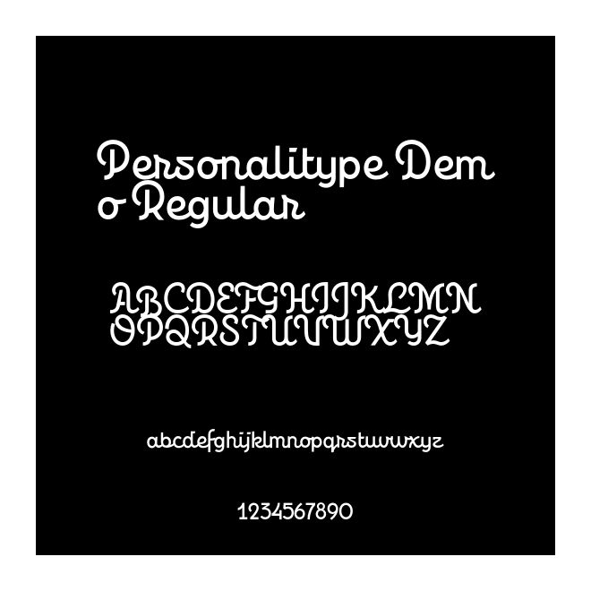 Personalitype Demo Regular