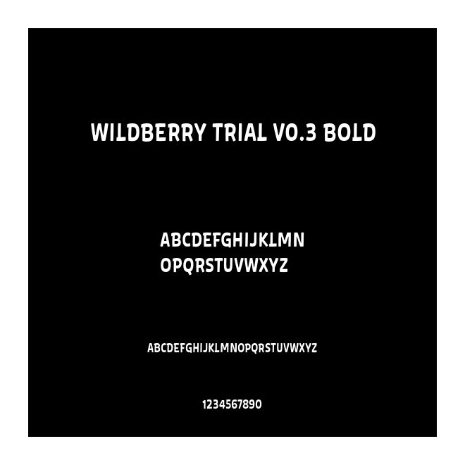 Wildberry Trial v0.3 Bold