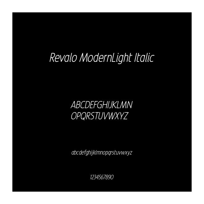 Revalo ModernLight Italic