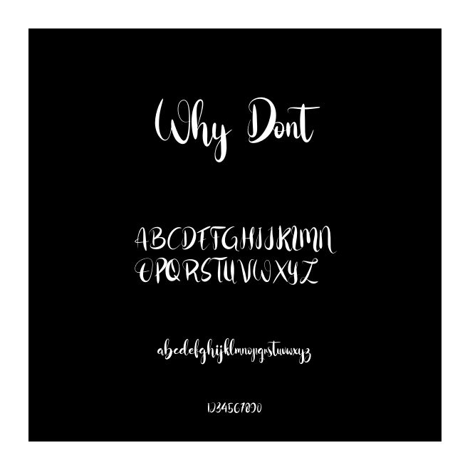 Why Dont