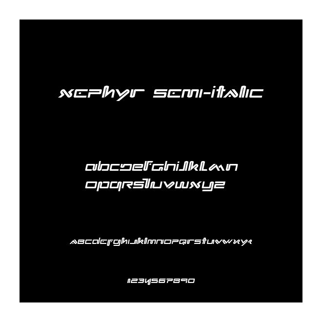 Xephyr Semi-Italic