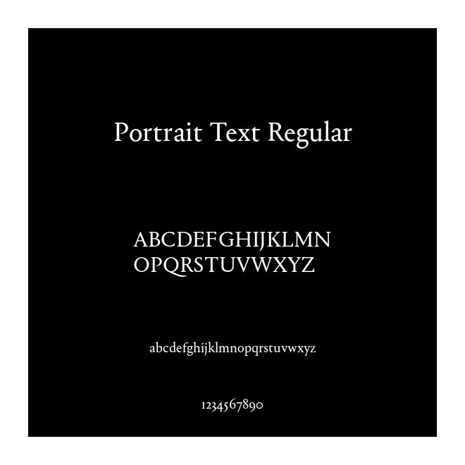 Portrait Text Regular